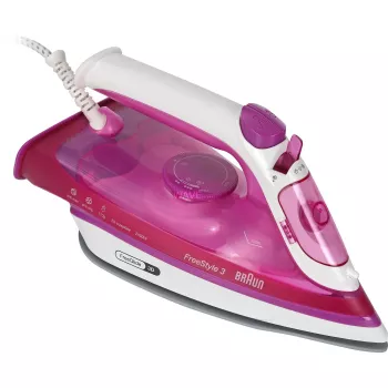 Braun FreeStyle 3 FI 3124 sausais un tvaika gludeklis ar keramisko zoli 2400 W violets