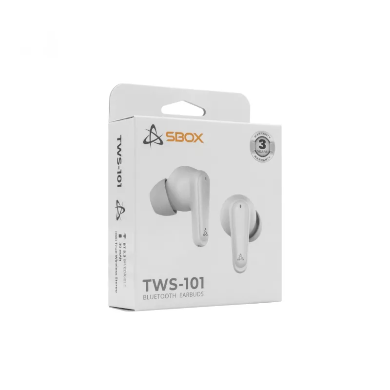 Austiņas SBOX EB-TWS101 Baltas