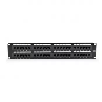 Patch Panel Melns Box JPM5E48A 2U Cat5e Rack Mounting