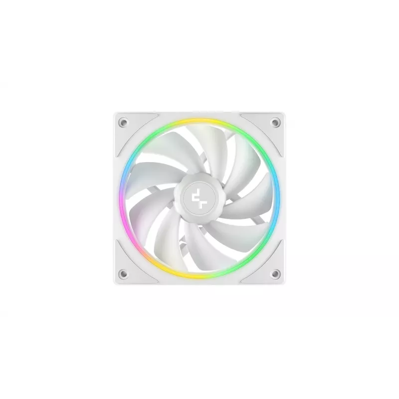 Datora korpusa ventilators DeepCool FL12 SE WH 12 cm Balts 3 gab.