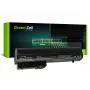 Green Cell - portatīvā datora akumulators (ekvivalents: HP RW556AA, HP HSTNN-C48C) - litija jonu - 6 elementi - 4400 mAh - melns - HP 2510p, Business Notebook nc2400, EliteBook 2530p