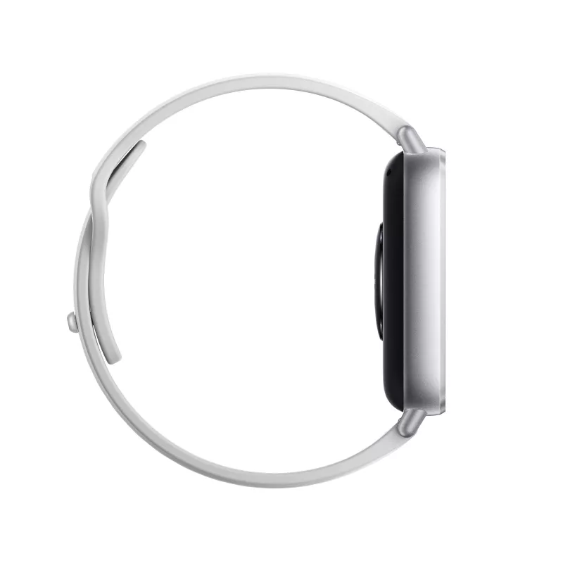 Smartwatch Xiaomi Redmi Watch 5 Active — 2 collas (5,08 cm) LCD, 320×385, 470 mAh, sudraba, TPU siksniņa, 42,2 g