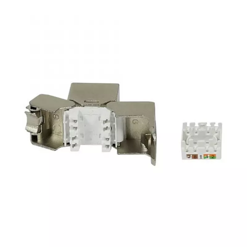 Synergy 21 Keystone Module TP Socket RJ45 CAT6A 500MHz Short with kabelis Clamp - kabelis - Digitāls/Dati