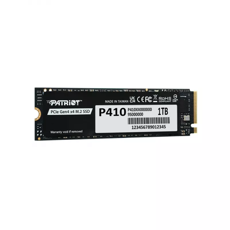 Cietvielu disks PATRIOT P410 1 TB M.2 NVMe, 5 Gbit/s, 1000 GB