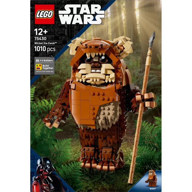 LEGO Star Wars Construct Wicket the Ewok 75430 būvkomplekts — 1010 detaļas, 230 mm modelis, vecumam 12+