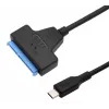 Gembird AUS3-03 USB-C uz 2,5 collu SATA diska adapteris, 0,2 m, melns