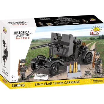 Konstruktoru komplekts Cobi Building Blocks 8,8 cm Flak ar piekabi — 360 gabali