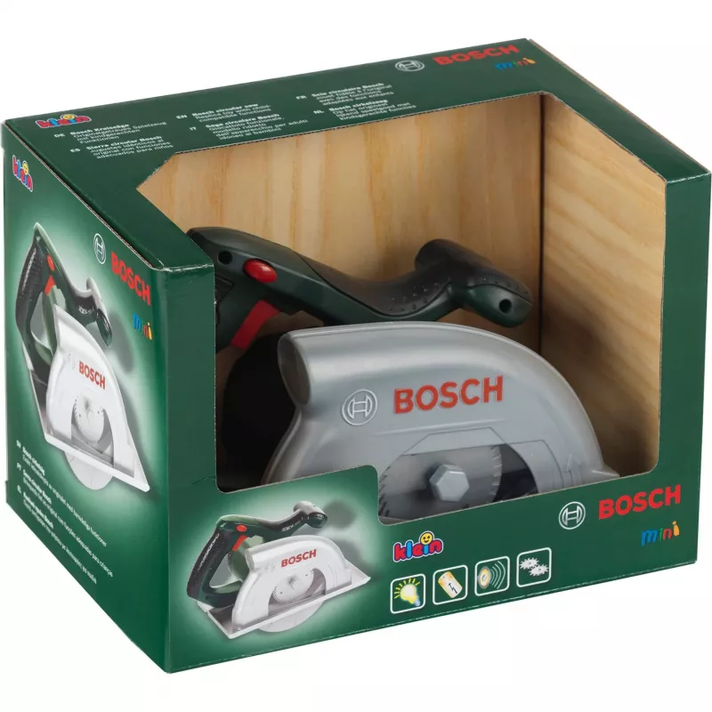 Theo Klein 8421 Bosch riņķzāģis I ar baterijām darbināms ar riņķveida kustību, gaismas un skaņas funkcijām I Izmēri: 23 cm x 16 cm x 14,5 cm I Rotaļlieta priekš
