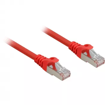 komutācijas kabelis RJ45 Cat.6a SFTP (Sarkans, 1 metrs, LSOH (bez halogēniem))