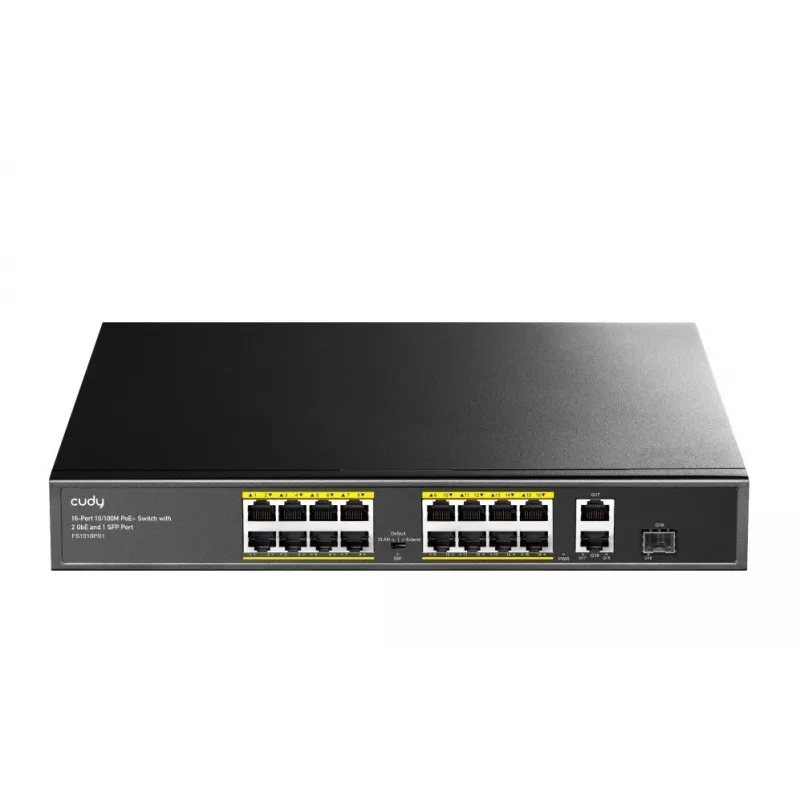 Cudy FS1018PS1 tīkla slēdzis ar 18 Fast Ethernet portiem un PoE
