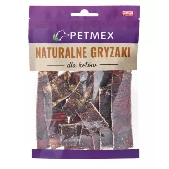 PETMEX liellopu barības vada strēmelītes - kārumi kaķiem - 40g