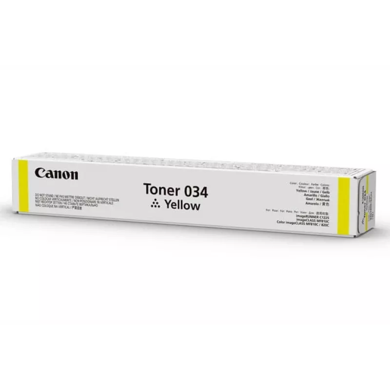 Canon 034 tonera kārtridžs 1 gab. Oriģināls dzeltens