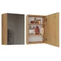 Vannas istabas uzglabāšanas skapis top e shop POLA 1DL ARTISAN — stiprināms pie sienas, Ozolkoka rāmis, 400×220×600 mm, 3 plaukti
