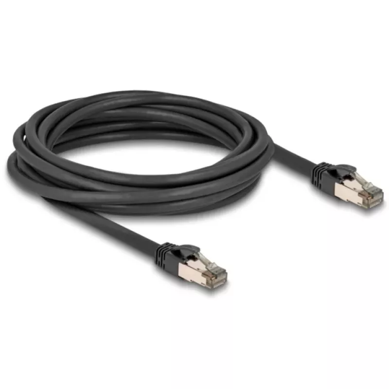 Tīkla kabelis DeLOCK RJ45 Cat.6A 5m Melns