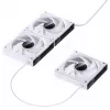 Dzesēšanas ventilators Jonsbo ZK-120W 3in1 A-RGB balts — 120 mm, A-RGB apgaismojums