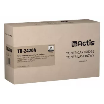 tonera kasete ACTIS TB-2420A Saderīga with Brother, Melns, 3000 lapas, viena paka
