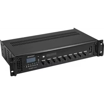 Miksera pastiprinātājs Omnitronic MA-360P 360W 100V – publiskās adresācijas mikseris-pastiprinātājs