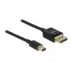 DisplayPort kabelis DeLOCK 84927 Mini DisplayPort 1 m Melns