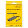 DeLOCK USB Type-C dokstacija 8K HDMI USB PD 3.0 100 W