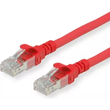 ROLINE - Patch-kabelis - RJ-45 (M) to RJ-45 (M) - 30 cm - SFTP, PiMF - CAT 6 - Halogen-Free, Moulded, Stranded - Sarkans (21.15.2952)