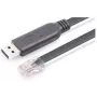 Konsoles kabelis — USB A — RJ45 — melns