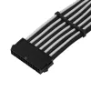 ATX pagarinātāja kabelis SILVERSTONE SST-PP07E-MBBW 30 cm melns/baltss