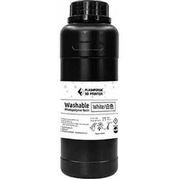 Sveķi Flashforge 3D drukājami UV/LCD Mazgājami Balti 0,5 L 405 nm