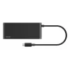 Belkin Connect, USB Type-C, HDMI, USB 2.0 Type-A, USB 3.2 Gen 1 (3.1 Gen 1) Type-C, MicroSD (TransFlash), SD, Melns, Apaļš kabelis, 0,2 m