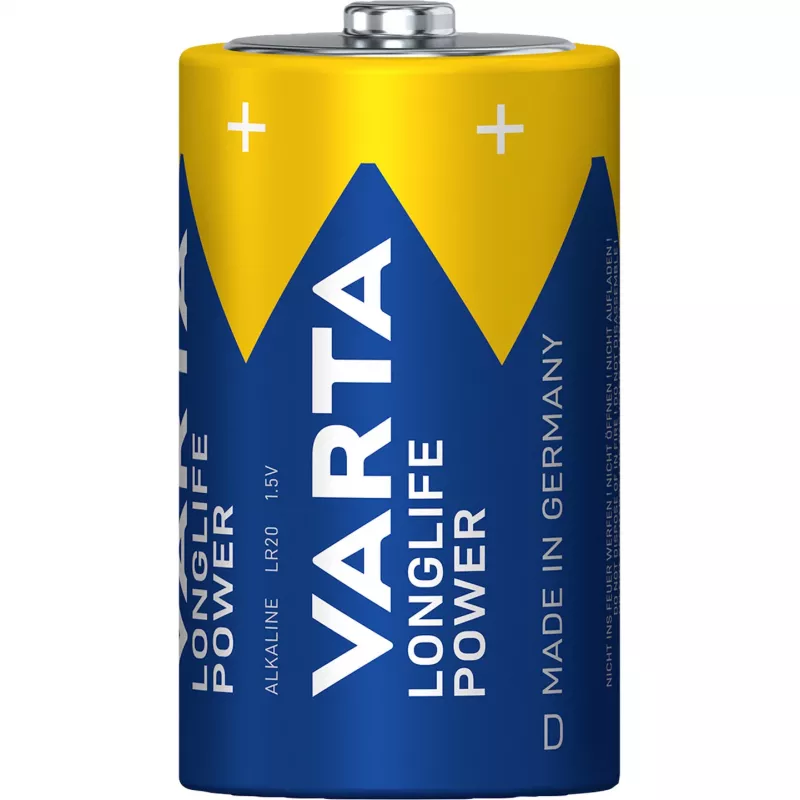 Baterija Varta LONGLIFE Power D — 2 gab. iepakojumā