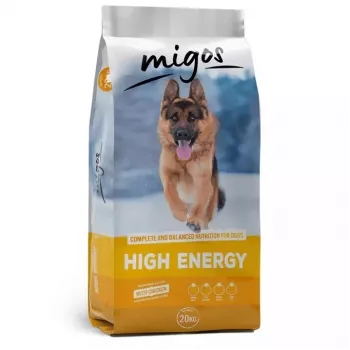 MIGOS High Energy Chicken - sausā suņu barība - 20 kg