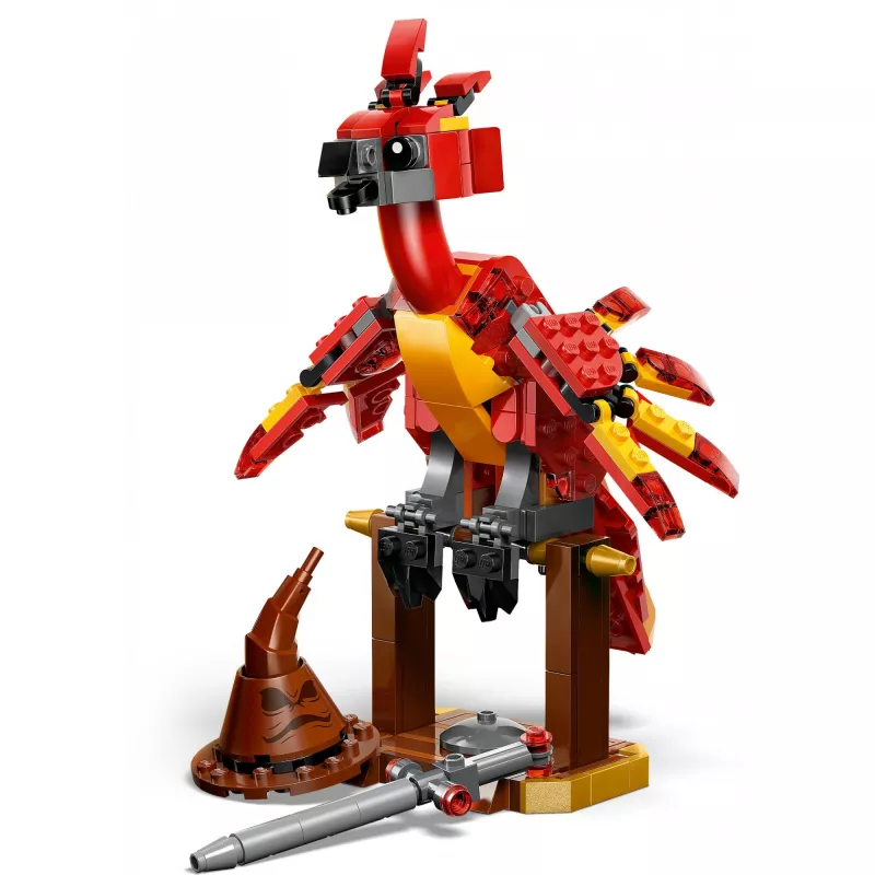 LEGO būvējamais Fenikss — Dumidora fēniksa modelis 76448, 299 detaļas, 160 mm augstums, vecumam 8+