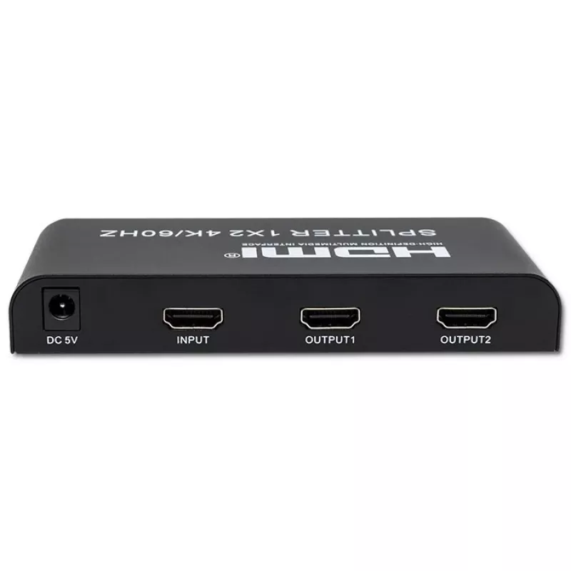 Qoltec 51797 Aktīvs HDMI sadalītājs 2 x HDMI 4K x 2K | 6Gb/s | 60Hz