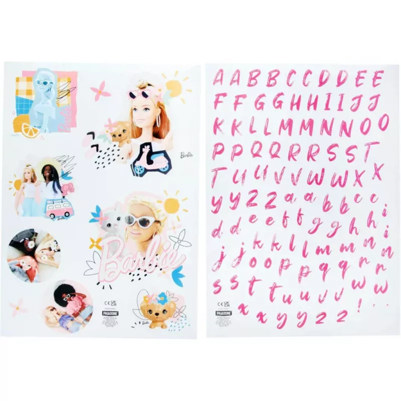 Paladone Barbie Personalizējamās sienas uzlīmes