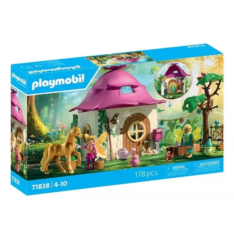 Figūru komplekts Princess Magic 71838 Mājīgā feju māja un zelta vienradzis