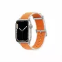 Maiņas rokas siksna GUAN Premium Pro priekš Apple Watch — oranža/balta — piemērota 38/40/41/42 mm