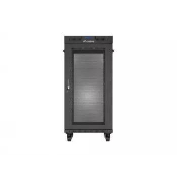 Brīvstāvošs statīva skapis LANBERG FF01-6824-23BL 24U 600×800 mm IP20 Melns