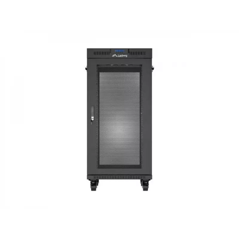 Brīvstāvošs statīva skapis LANBERG FF01-6824-23BL 24U 600×800 mm IP20 Melns