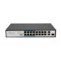 Switch Extralink VIRTUS V3 Unmanaged L2 16x Fast Ethernet (10/100) PoE 1U Melns
