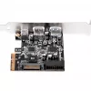 SilverStone ECU05 — USB adapteris — PCIe 2.0 x2 Low Profile — USB 3.1 Type C x 1 + USB3.0 x 2 + USB3.0 (iekšējais) x 2 (SST-ECU05)