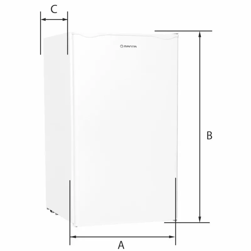 Ledusskapis Manta MM520PW 91L