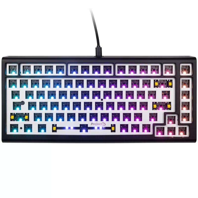 Ducky Tinker 75 tastatūra spēlēm USB US angļu valoda, melna