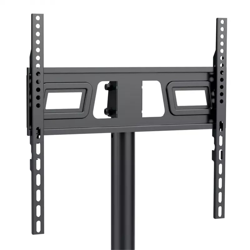 TV ratiņi MACLEAN MC-949 32–55 collu televizoriem, VESA 75×75–400×400 mm, maks. slodze 25 kg, augstums 147–155 cm, uzglabāšanas plaukts, melns