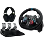 LOGITECH G29 EU + G435 Black Gaming Controller Aluminium Black USB stūre + pedāļi + austiņas PC