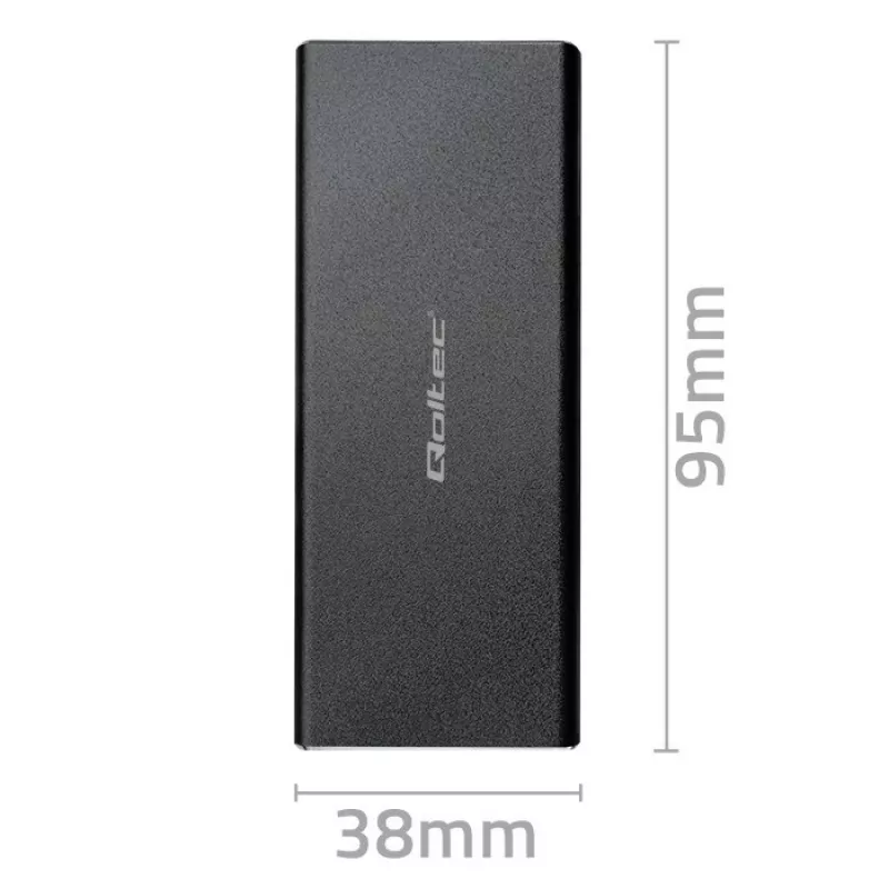 M.2 SATA SSD korpuss QOLTEC 51854 USB 3.0 bez instrumentiem