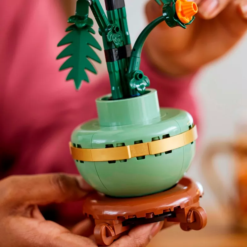 LEGO Icons krizantēmas zieda būvēšanas komplekts – radošs modelis pieaugušajiem, mākslīgā auga dāvana sievietēm, vīriešiem, viņai vai viņam, mājām, birojam