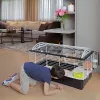Būris FERPLAST Casita 100 Trušiem un Jūrascūciņām, Metāls/Plastmasa, 960×570×560 mm, Taupe/Balts