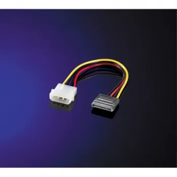 Strāvas adaptera kabelis ROLINE 4-pin HDD uz SATA 0,15 m