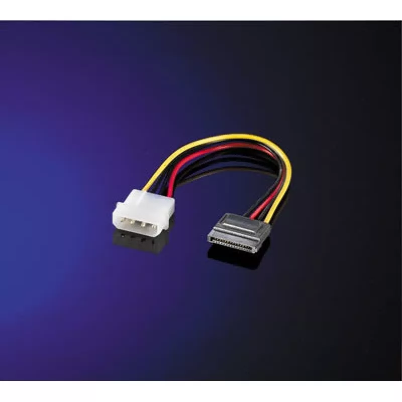 Strāvas adaptera kabelis ROLINE 4-pin HDD uz SATA 0,15 m
