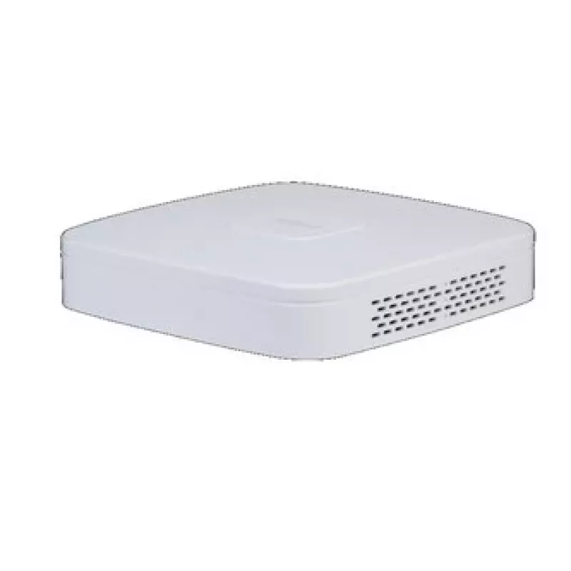 Tīkla video reģistrators DAHUA NVR2108-I2 — 8 kanālu NVR, maks. 4096×2400, SATA III līdz 10 TB, 1U, balts
