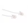 Telefona kabelis Microconnect MPK182W RJ11 RJ11 2m Balts